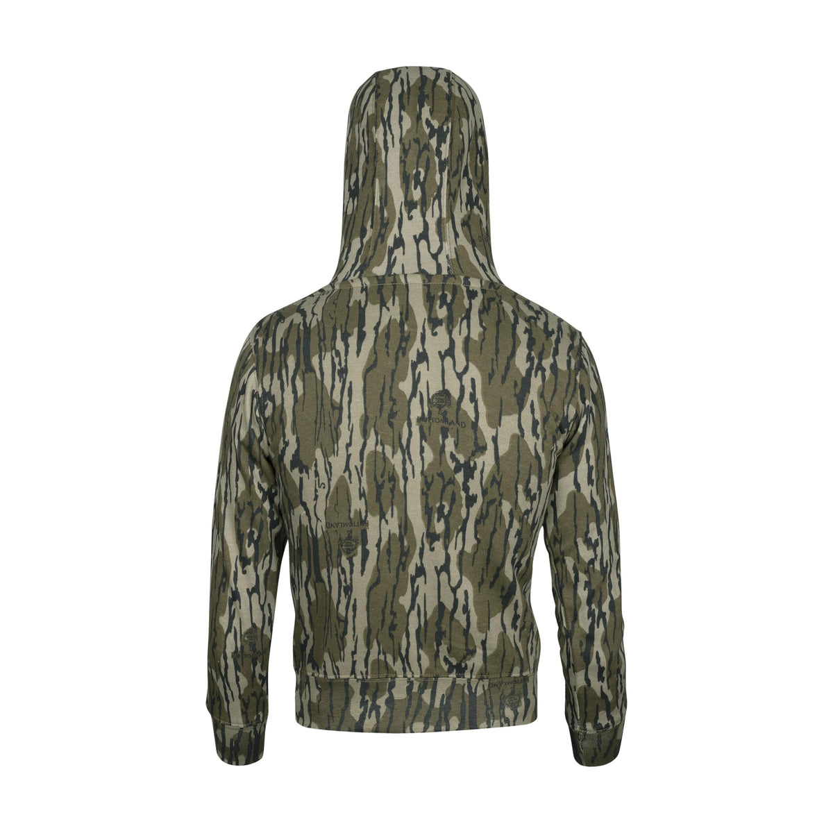 Mooselander – Kid' and Youth Zip Hoodie in Mossy Oak Country Print, Camo Hoodie, Comfortable and Warm, Perfect for Outdoors (US, Alpha, Large, Regular, Original Bottomland)