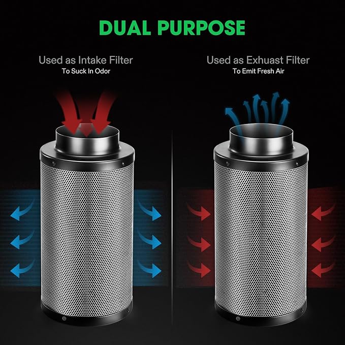 VIVOSUN 6 Inch Air Carbon Filter Smelliness Control