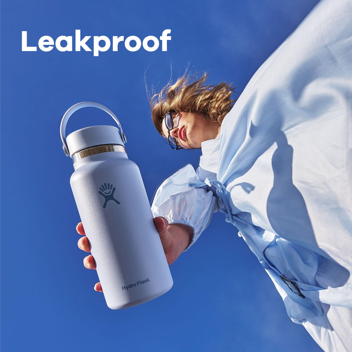 Hydro Flask Water Bottle - Insulated Stainless Steel - Wide Mouth Flex Lid, Non Spill, Leakproof and Refillable in 20 Oz Reef Pink