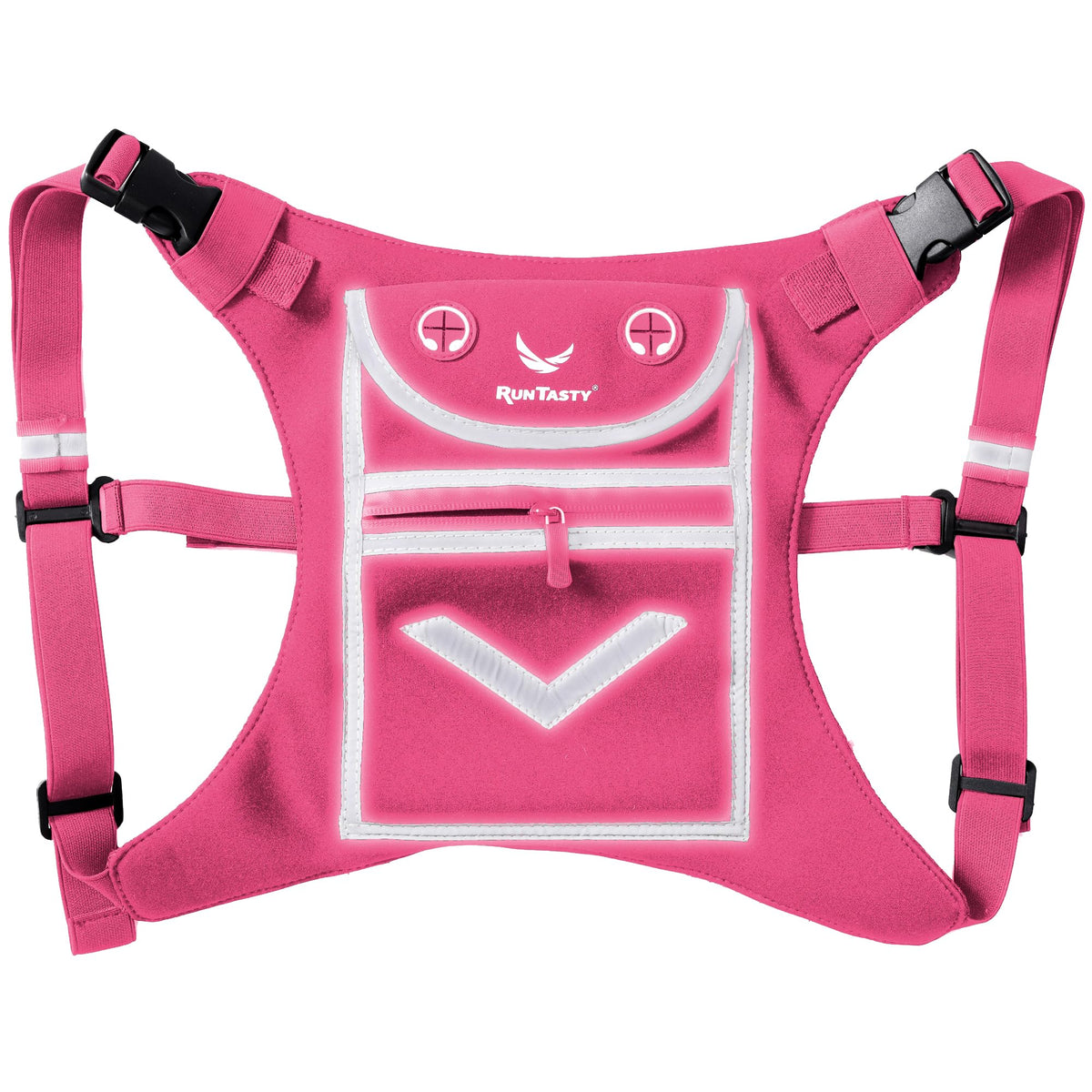 Running Mini Backpack Vest for Men & Women - Hi-viz gear, Holds Valuables, any Phone - Ideal for Fitness, Walking, Cycling!