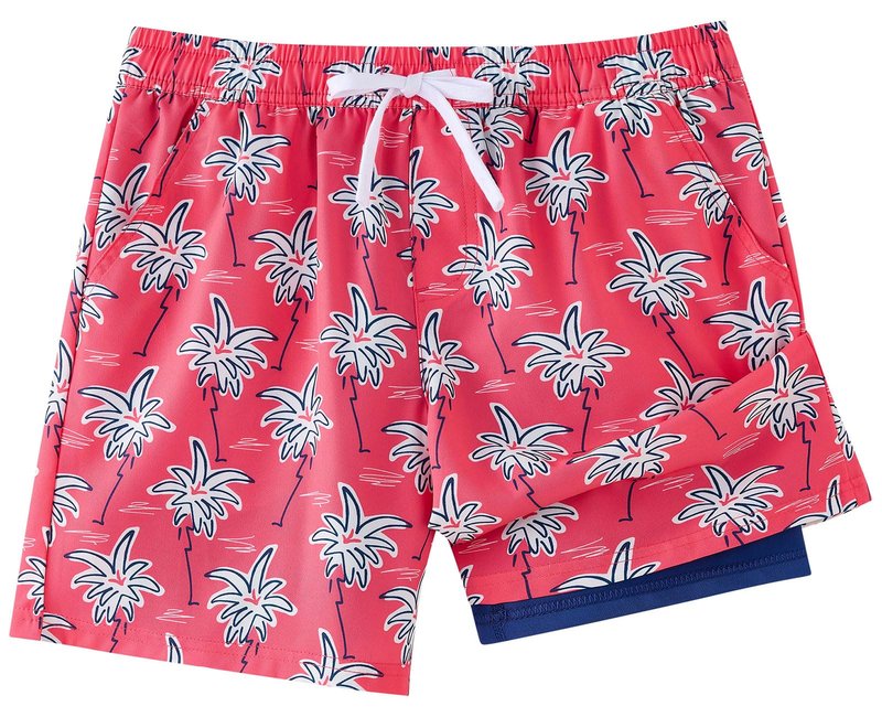 LIBREDGE Boys Swim Trunks Little Boys Swim Shorts Bathing Suit Kids Swimsuit with Compression Liner Quick Dry UPF 50+ Sun Protection 7