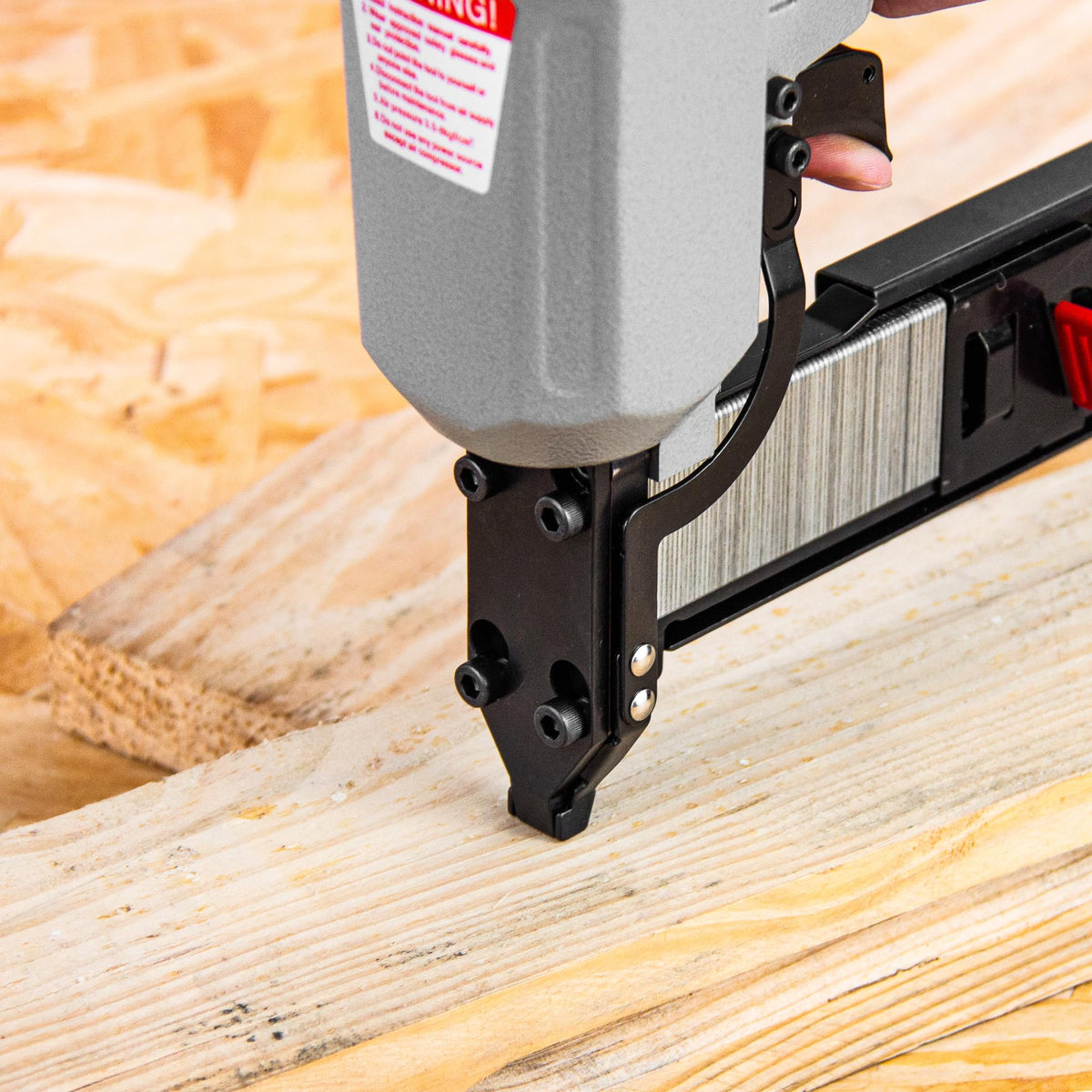 meite 18 Gauge Pneumatic Narrow Crown Stapler, Accepts Staples Length from 1-Inch to 1-5/8-Inch, for Upholstery Projects