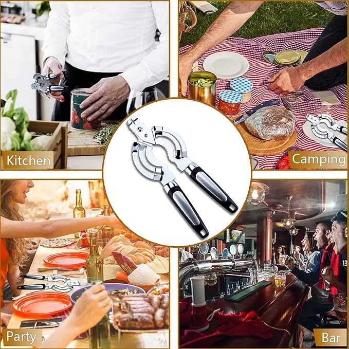 Topoem Jar Opener, Multi Bottle Opener for Seniors with Arthritis