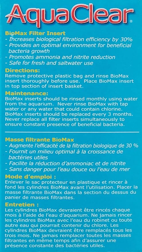 Aqua Clear AquaClear 20 BioMax, Aquarium Filter Replacement Media