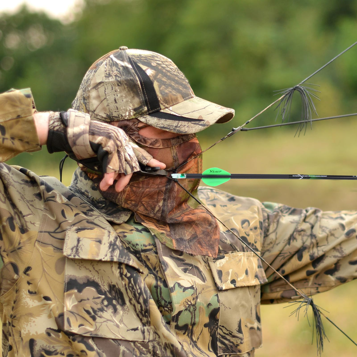KEAUP 6/12 Pack G Lighted Nocks for Arrows with .165 .204 .233 .244 .246 Inside Diameter with X, H, S, GT Bushings High-Visibility LED Arrow Nocks, ON/Off Switch Included