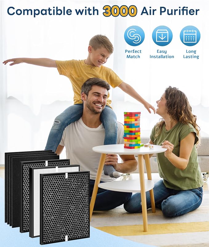 7 Pack 3000 Replacement Filter Compatible
