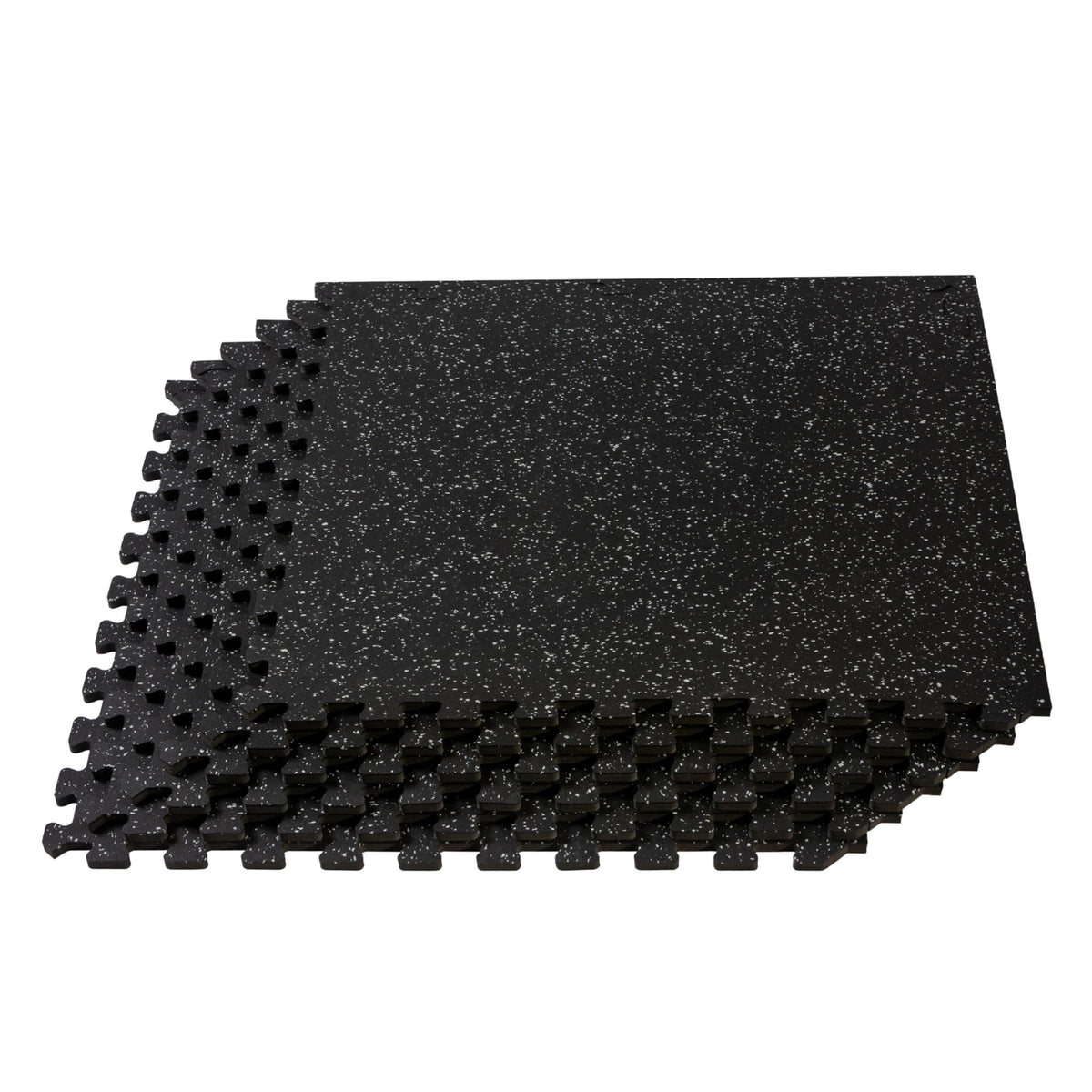 We Sell Mats 3/8-Inch Thick Interlocking Foam Tiles with Rubber Top - Personal Fitness Mat, EVA Foam Puzzle Floor Tiles, For Home Gym Workouts, 24 in x 24 in