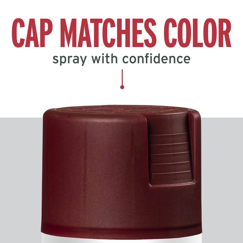 Rust-Oleum 7760830-6PK Stops Rust Spray Paint, 12 oz, Satin Heritage Red, 6 Pack
