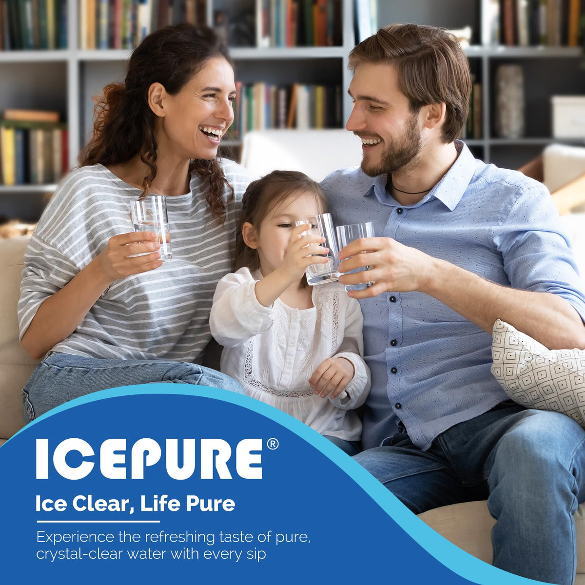 ICEPURE CS-52 Refrigerator Water Filter, Compatible with Bosch 640565, Whirlpool WHKF-R-PLUS, EVOLFLTR10, Cuno CS-52, CS-51, CS-450, CS-451, CS-452, CS-512, 5553629, 5586605, W1085590, 3PACK