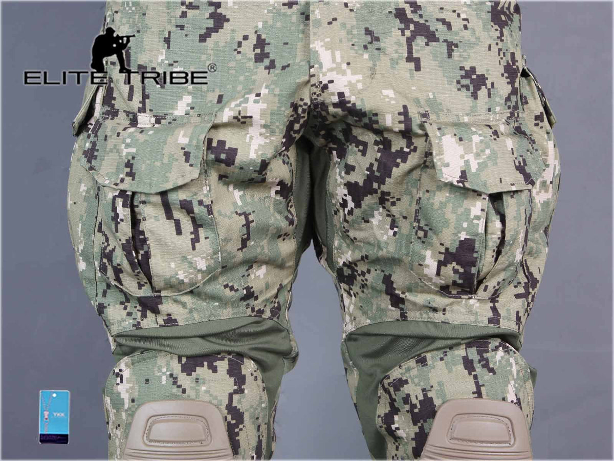 Emerson Airsoft Hunting Tactical Pants Combat Gen3 Pants with Knee Pads (US, Alpha, Medium, Regular, Regular, AOR2)
