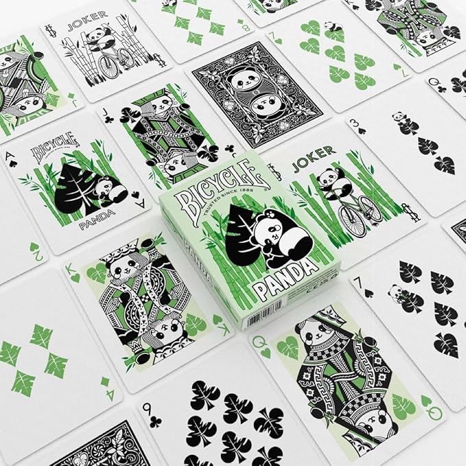 Bicycle Panda Playing Cards, Cute Animal Playing Cards, 1 Deck