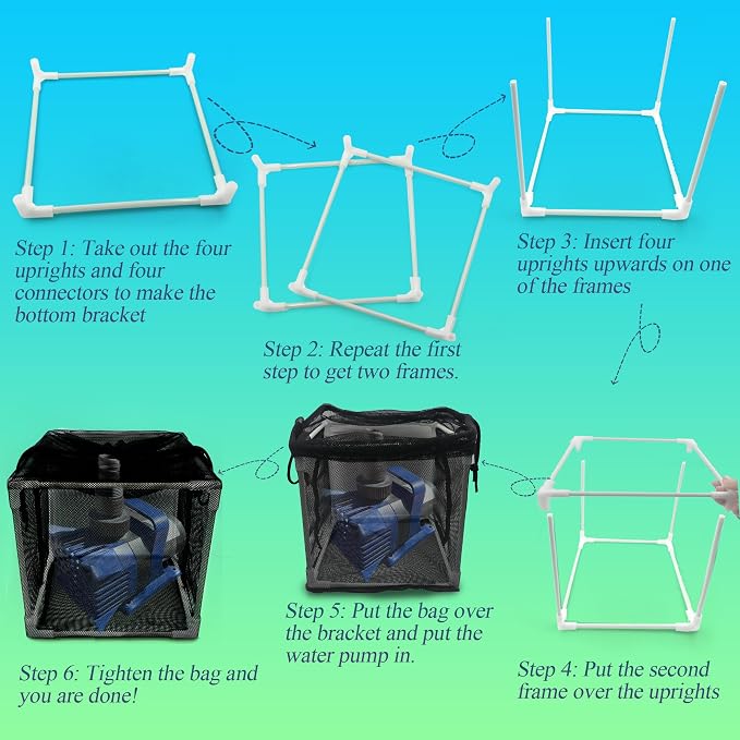 10 inch Large Pond Pump Filter Upgraded 2.0, Extended Anti-Clogging Outdoor