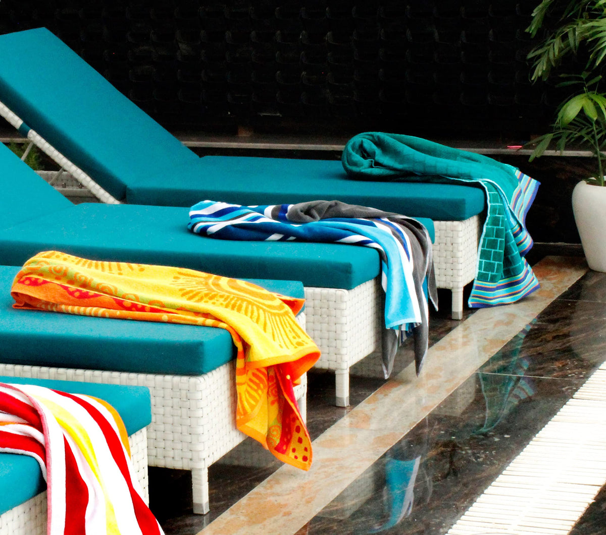 COTTON CRAFT Oversized XL Beach Towels - 39 x 68 inches - 2 Pack