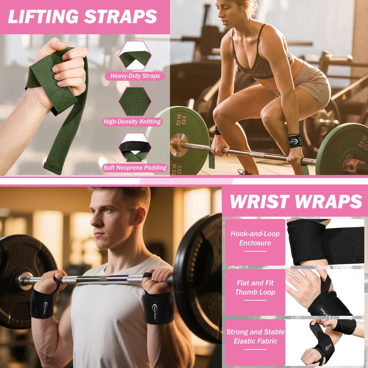 TRACE KASA Barbell Pad Set: 10 PCS Gym Equipment Accessories