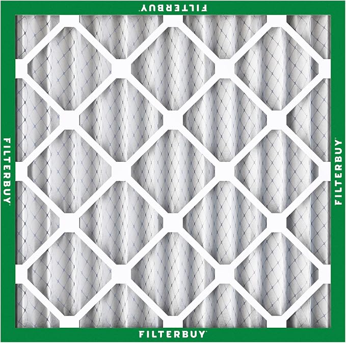 Filterbuy 20x20x2 Air Filter MERV 8 Essential Dust & Allergy Defense,