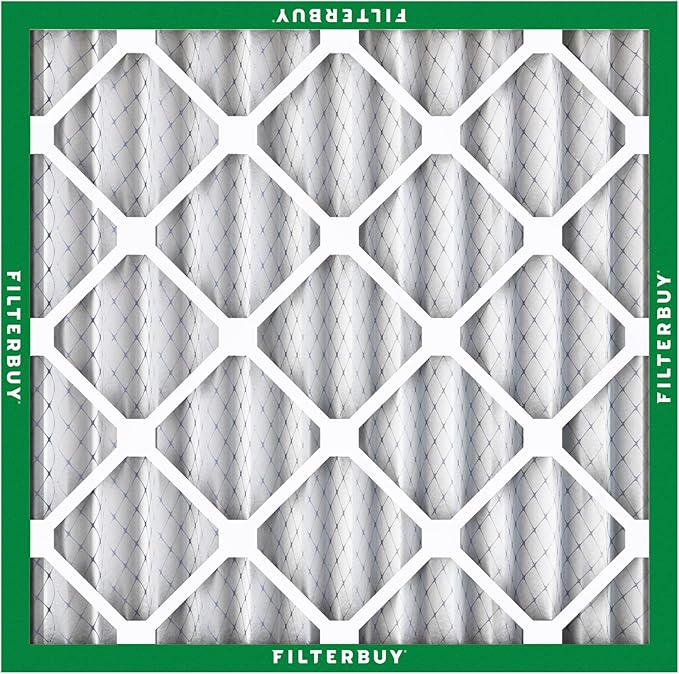 Filterbuy 18x18x2 Air Filter MERV 8 Essential Dust & Allergy Defense,