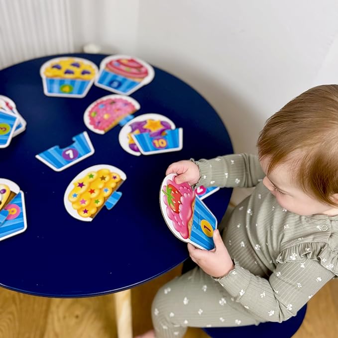 The Learning Journey: My First Match It - Counting Cupcakes- 15 Piece Self-Correcting Matching Puzzles - First Learning Toys for Toddlers 2-5 - Award Winning Toys