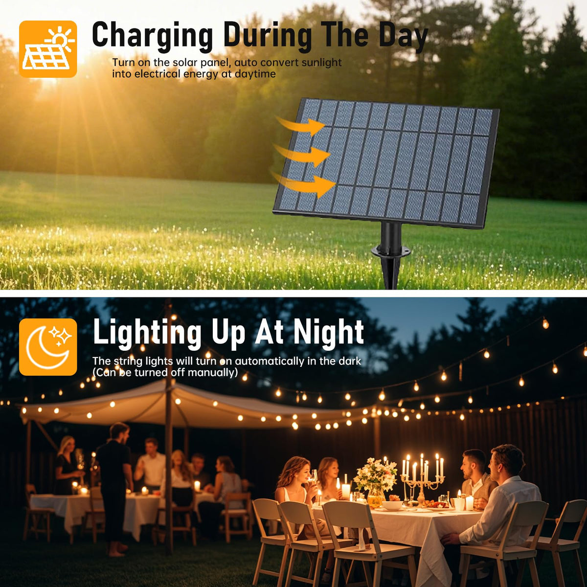 CRLIVOING Solar String Lights Outdoor Waterproof, 100FT Solar Powered Outdoor Lights with Remote, 52 Shatterproof with Edison Bulbs, LED String SolarLights for Garden, Backyard, Parties