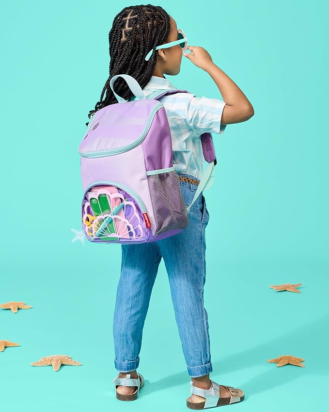 Skip Hop Big Kid's Backpack, 14 inches, 3 years+, Sparks Seashell