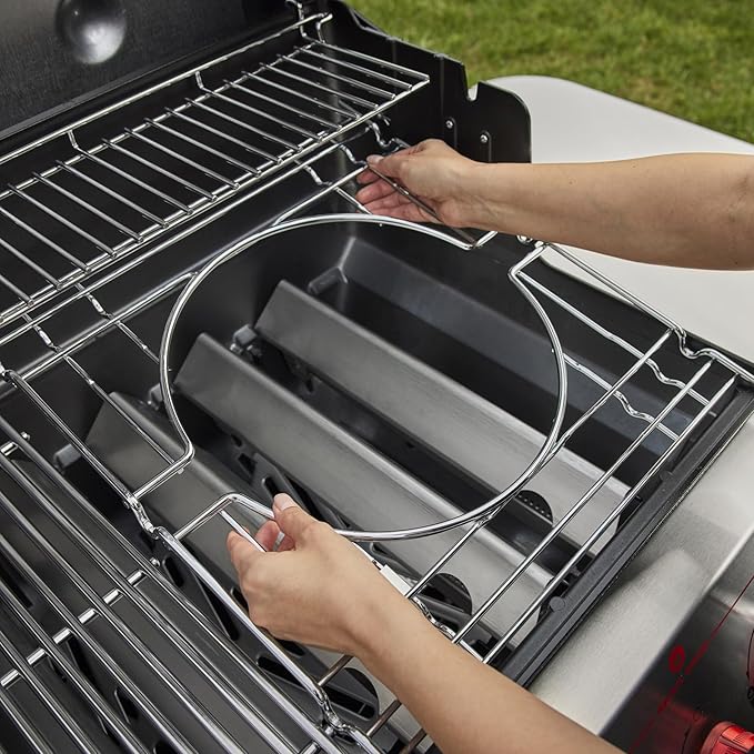 Weber Genesis S-315 Liquid Propane Gas Grill for Outdoor Grilling, 3 Burners, Stainless Steel