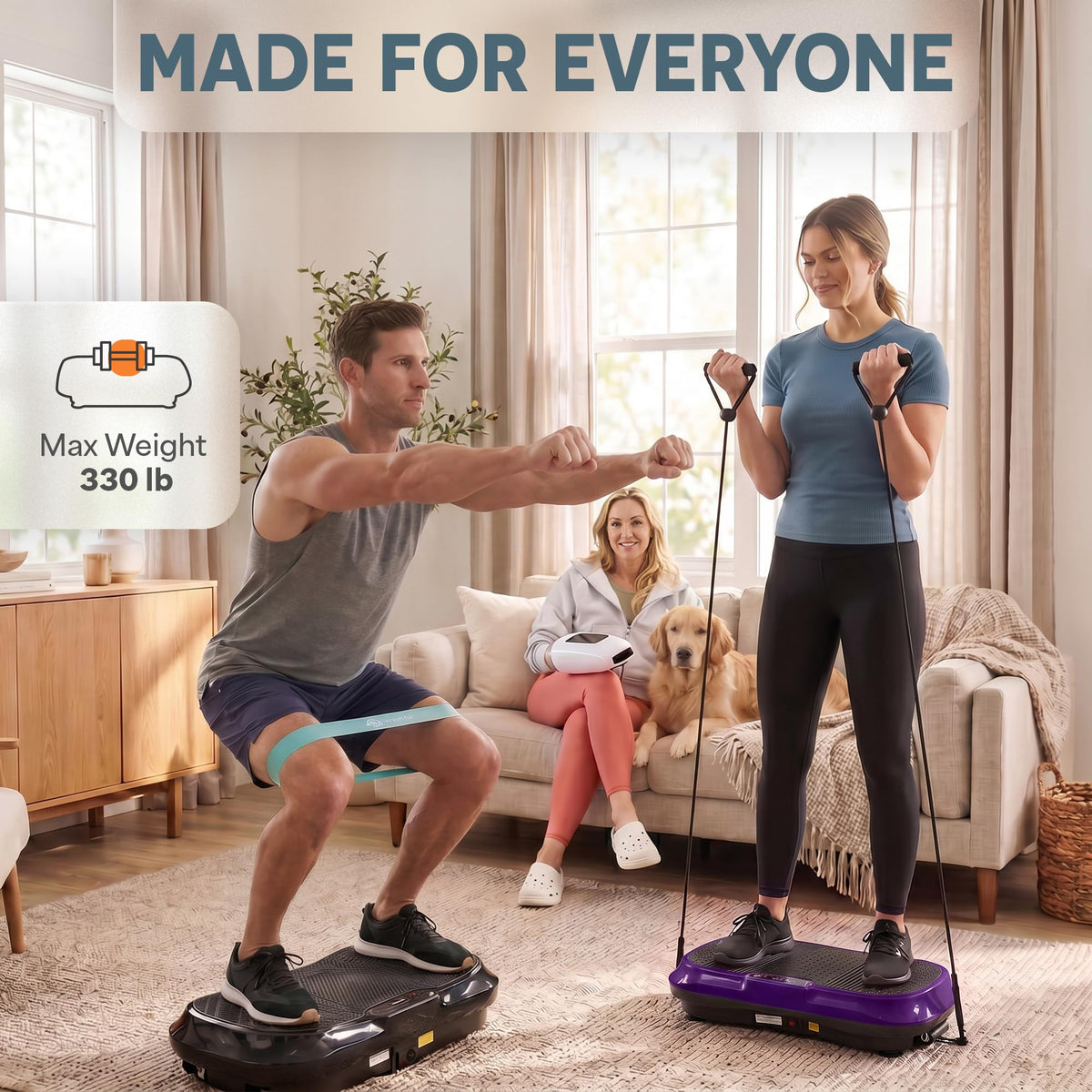 Lifepro Waver Vibration Plate Exercise Machine with 99 Speeds & 10 Presets