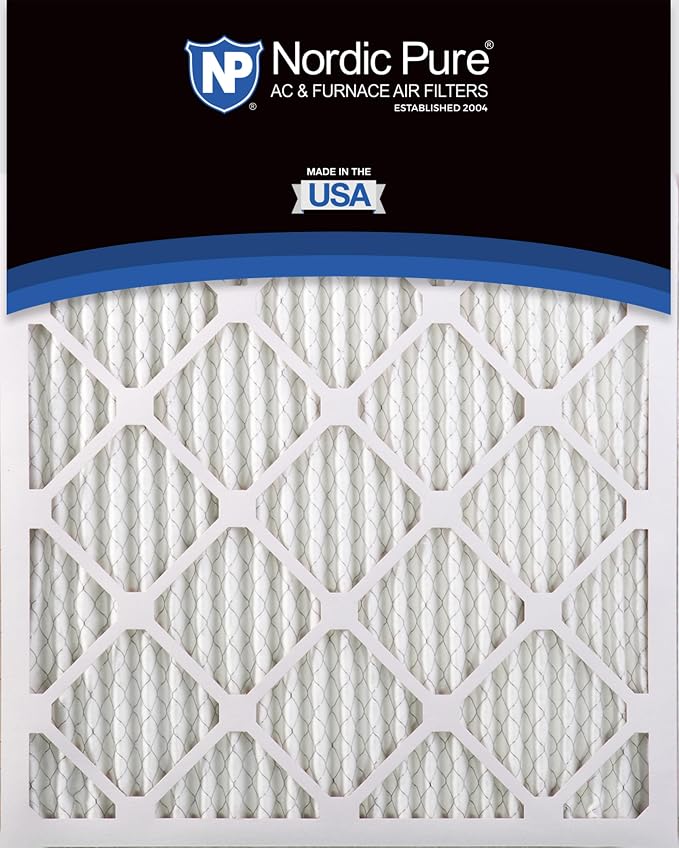 Nordic Pure 16x30x1 Pleated MERV 14 Air Filters 2 Pack