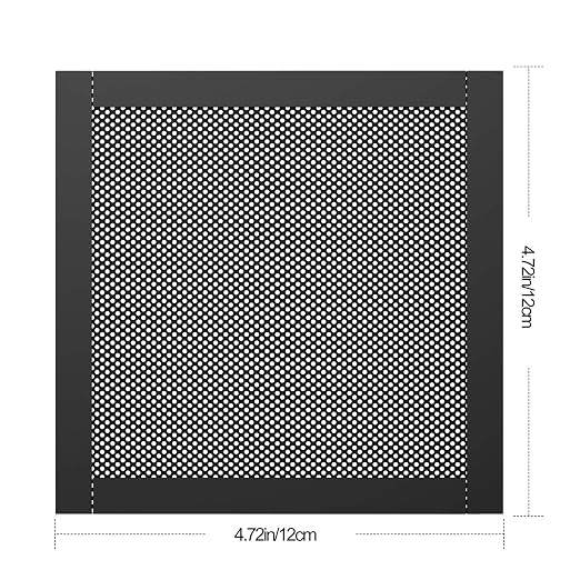 MoKo 120mm Dust Filter for Computer Cooler Fan, Magnetic Frame PC Fan Dust Mesh