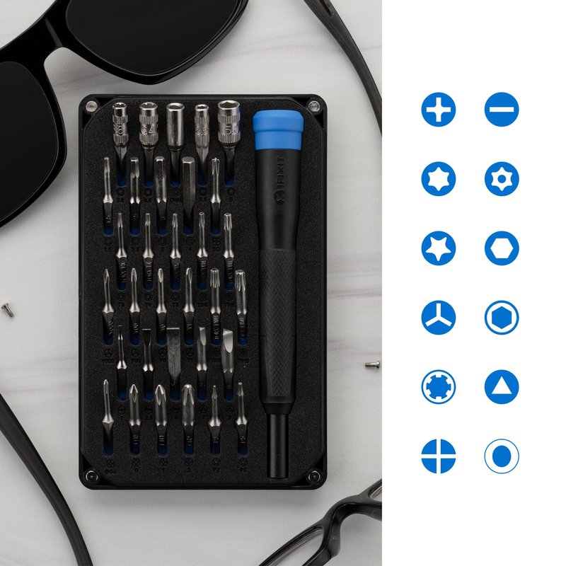 iFixit Moray Driver Kit - 32 Precision Bits for Smartphones, Game Consoles & Small Electronics Repair