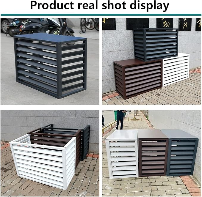 Aluminum Outdoor Condenser Protective Cover, freestanding Enclosure to Cover