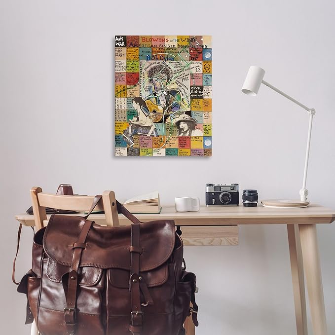 Stupell Industries Bob Dylan Collage Canvas Wall Art Design by Sabin, 30 x 40
