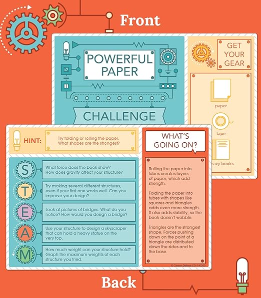 Carson Dellosa Stem Challenges, Seasonal, Physical, Life, Earth and Space Science Kits for Kids Ages 8-12, Educational Games and Experiments for 3rd Grade and Up