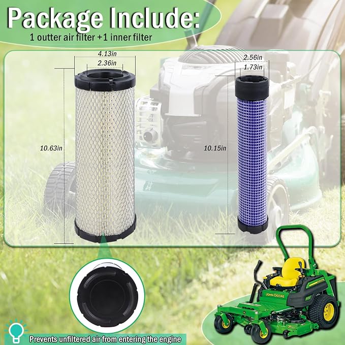 Kefly Inner & Outer Air Filter 11013-7044 11013-7045 Replaces Kawasaki