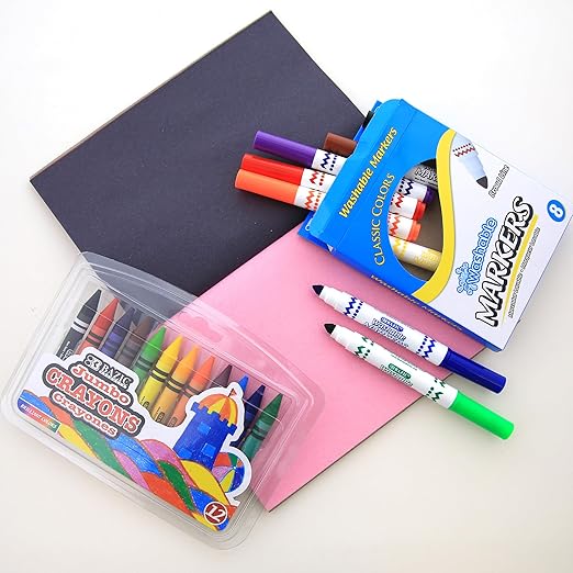 BAZIC PRODUCTS Primary School Supply Kit, 57-count Student Set for Kindergarten and Elementary Students Grades K–6, Complete School Supplies With Fully Organized Supply Box, 1-pack