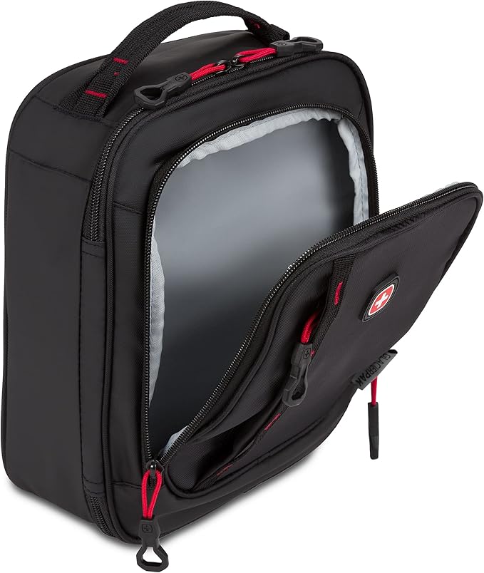 SwissGear 3999 Insulated Lunch Bag, Black/Red