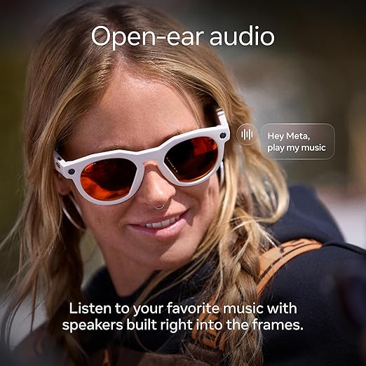 Oakley Meta HSTN, Brown Smoke | Smart AI Glasses for Men, Women — Performance for Sports, Athletes — Camera, Audio, Video — 8 Hour Battery — 3K HD Resolution — Deep Water Polarized Lenses