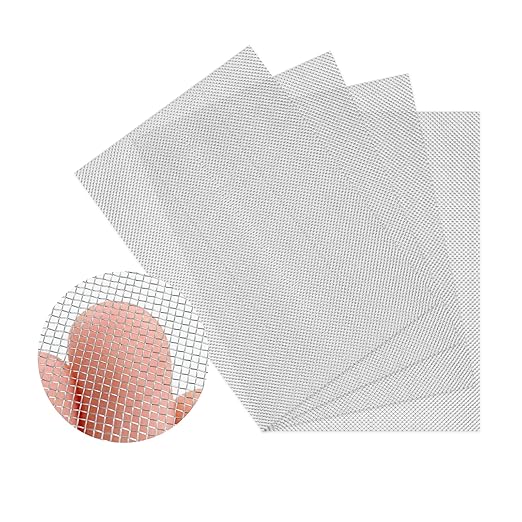 4 Pack 304 Wire Mesh Screen, 11.8"X8.2" Heat-Resisting Metal Mesh, 20 Mesh