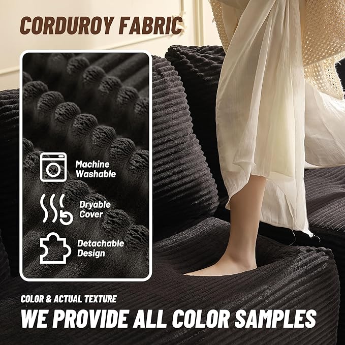Cozy Single Seat, Comfortable Seating, No Assembly Required, Black