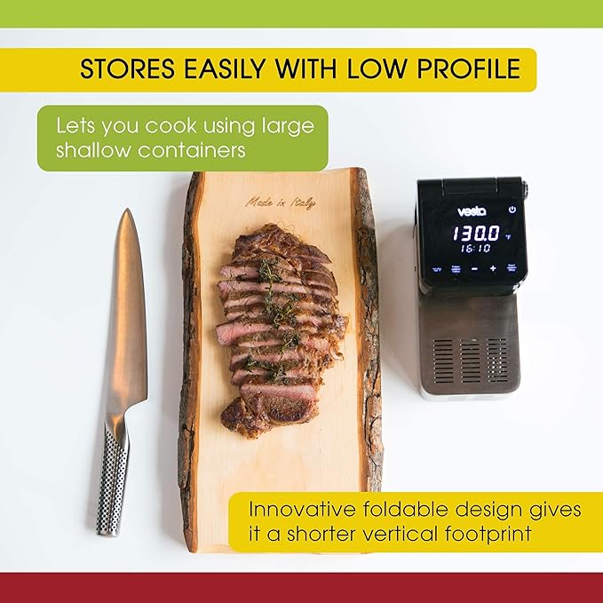Vesta Precision Imersa Elite Sous Vide Cooker for Precision Cooking Every Time | App Enabled | Precise Temperature Control | Touch Panel