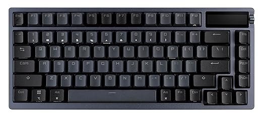 ASUS ROG Azoth Wireless Mechanical Gaming Keyboard – 75% TKL, Tri-Mode Connectivity, Hot Swappable Pre-lubed ROG NX Storm Clicky Switches, PBT Keycaps, RGB, OLED Display, PC/Mac Support - Black