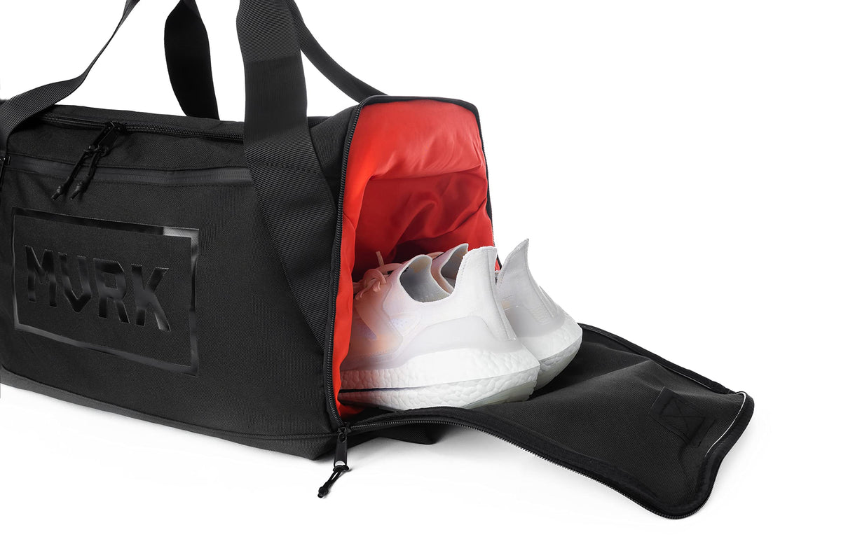 MVRK Waterproof Gym Bag: Durable Heavy Duty Duffle Bag with 8 Optimal Compartments- Water Proof Shoe Pouch and Ball Holder 18"
