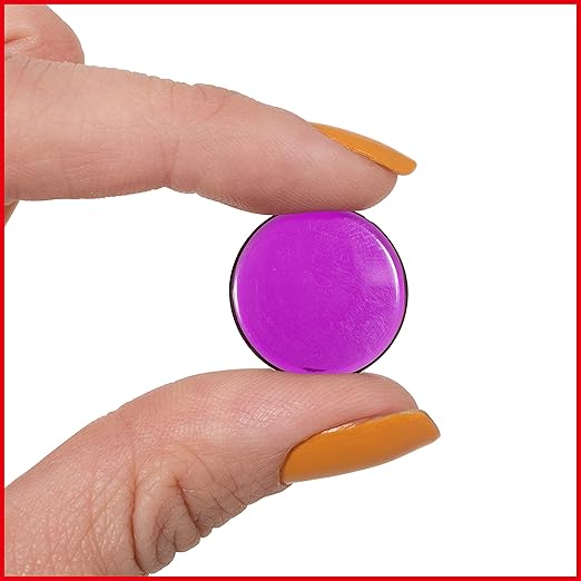 edxeducation Transparent Counters | Set of 500 | Math Manipulatives for Kids | Assorted Colors | 3/4 in | Counting, Sorting, Light Table, Bingo Chips and more