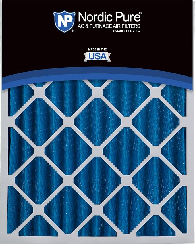 Nordic Pure 16x20x4 Pleated MERV 7 Air Filter 1 Pack