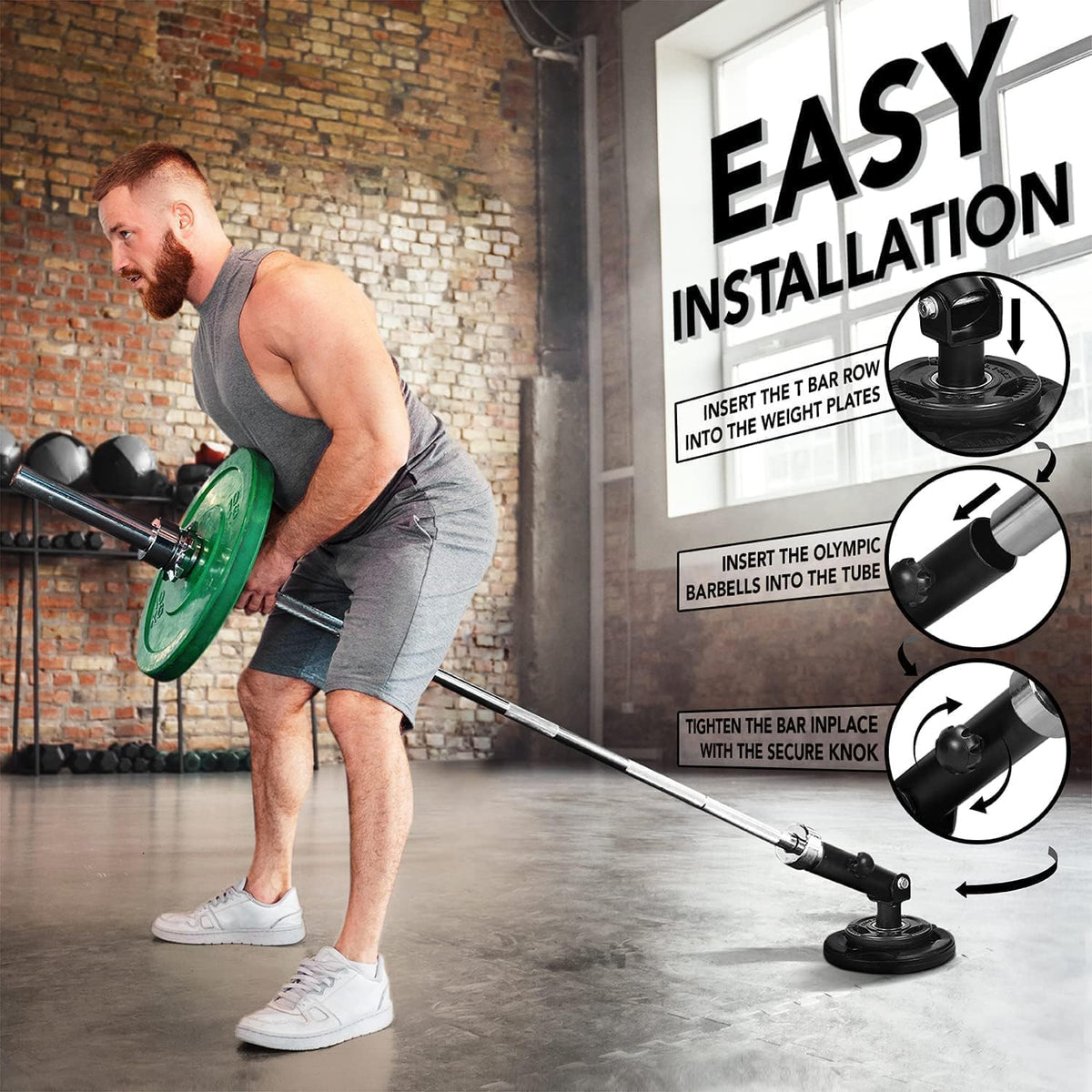 Yes4All Combo T-Bar Row Plate Insert & Viking Press Handle