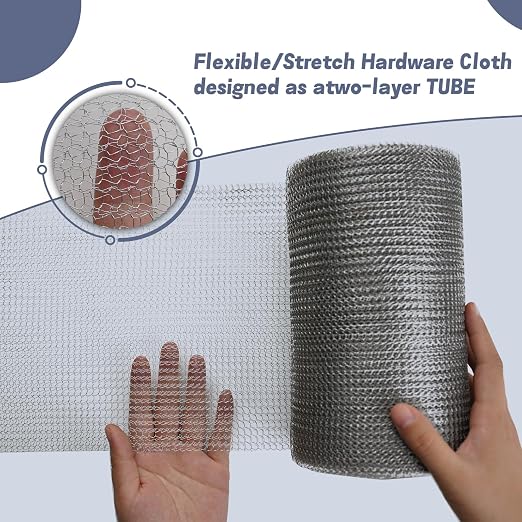 5" X 50 ft 304 Stainless Steel Mesh, Wire Mesh