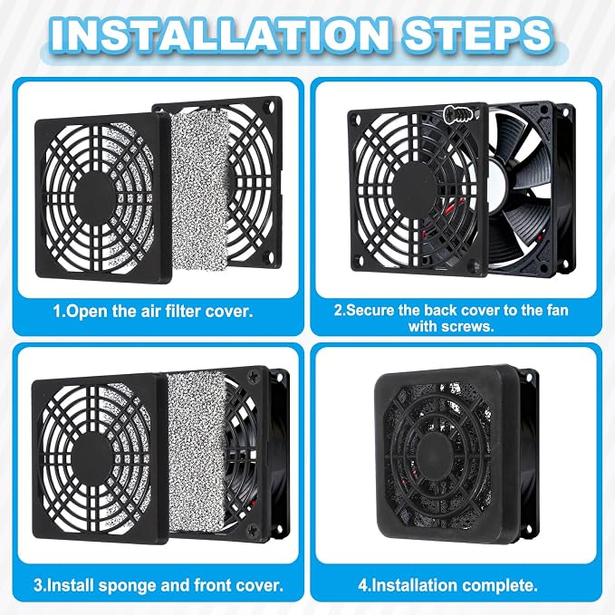 PATIKIL 60mm Fan Filter Grill