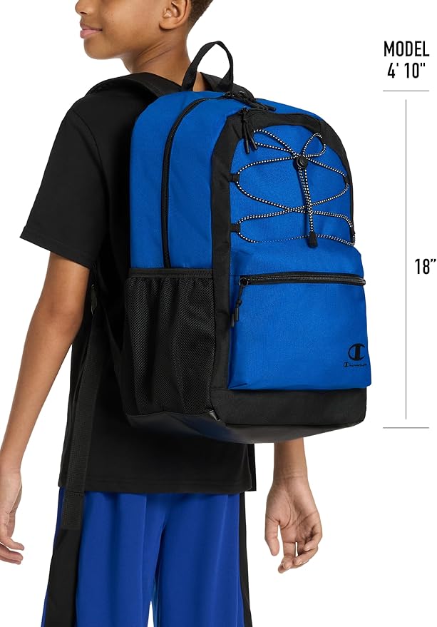 Champion Bungee Backpack, Black, OS