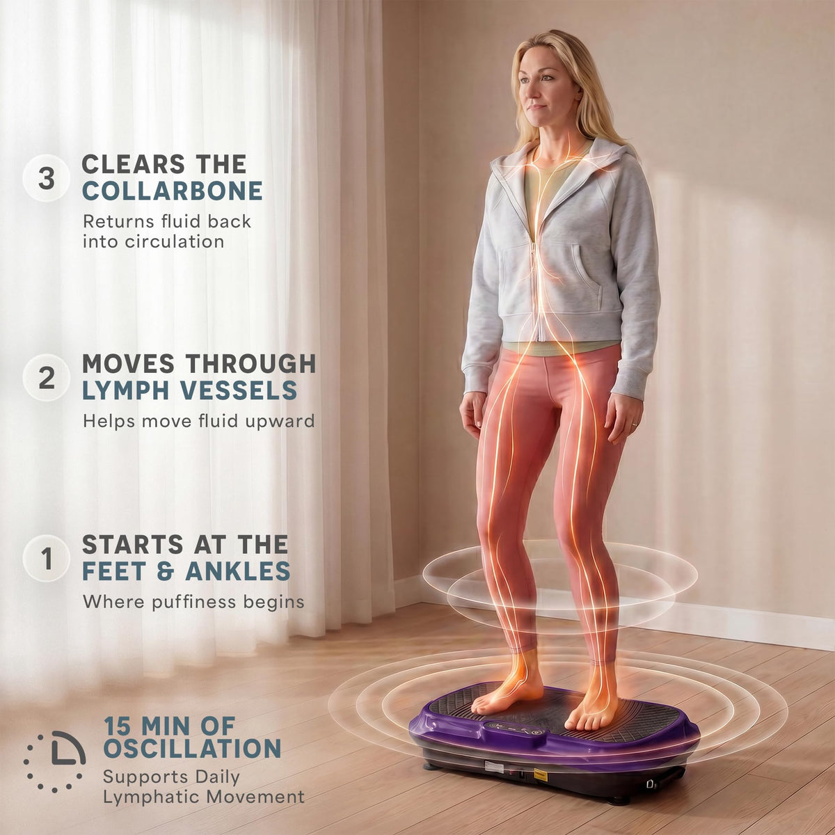 Lifepro Waver Vibration Plate Exercise Machine with 99 Speeds & 10 Presets