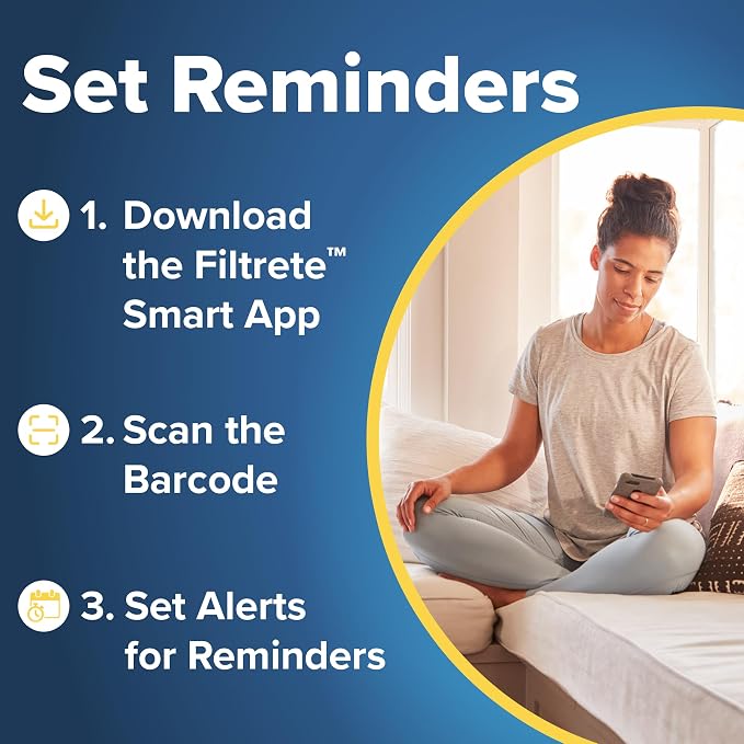 Filtrete 14x14x1 Air Filter, MPR 300, MERV 5, Clean Living Basic Dust 3-Month