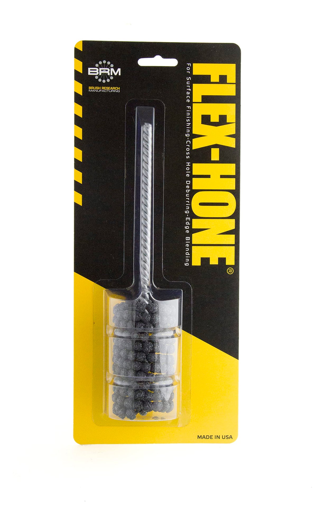 Brush Research BC15812 FLEX-HONE®, 1-5/8" (41.3mm) Diameter, 120 Grit, Silicon Carbide, For Mild Steel, Stainless Steel, Cast Iron and Softer Ferrous Materials