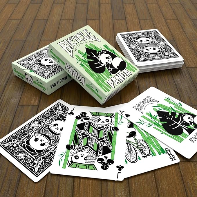Bicycle Panda Playing Cards, Cute Animal Playing Cards, 1 Deck